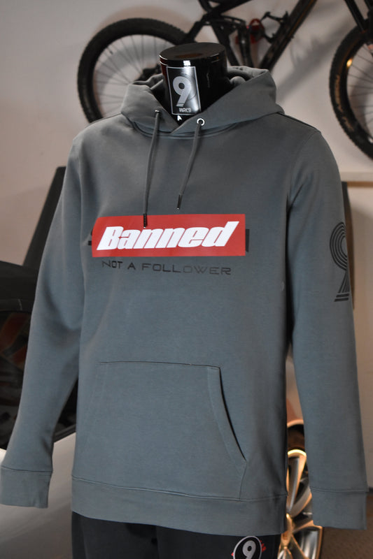 OUTLAW Hoodie – BANNED Edition in Iron Grey