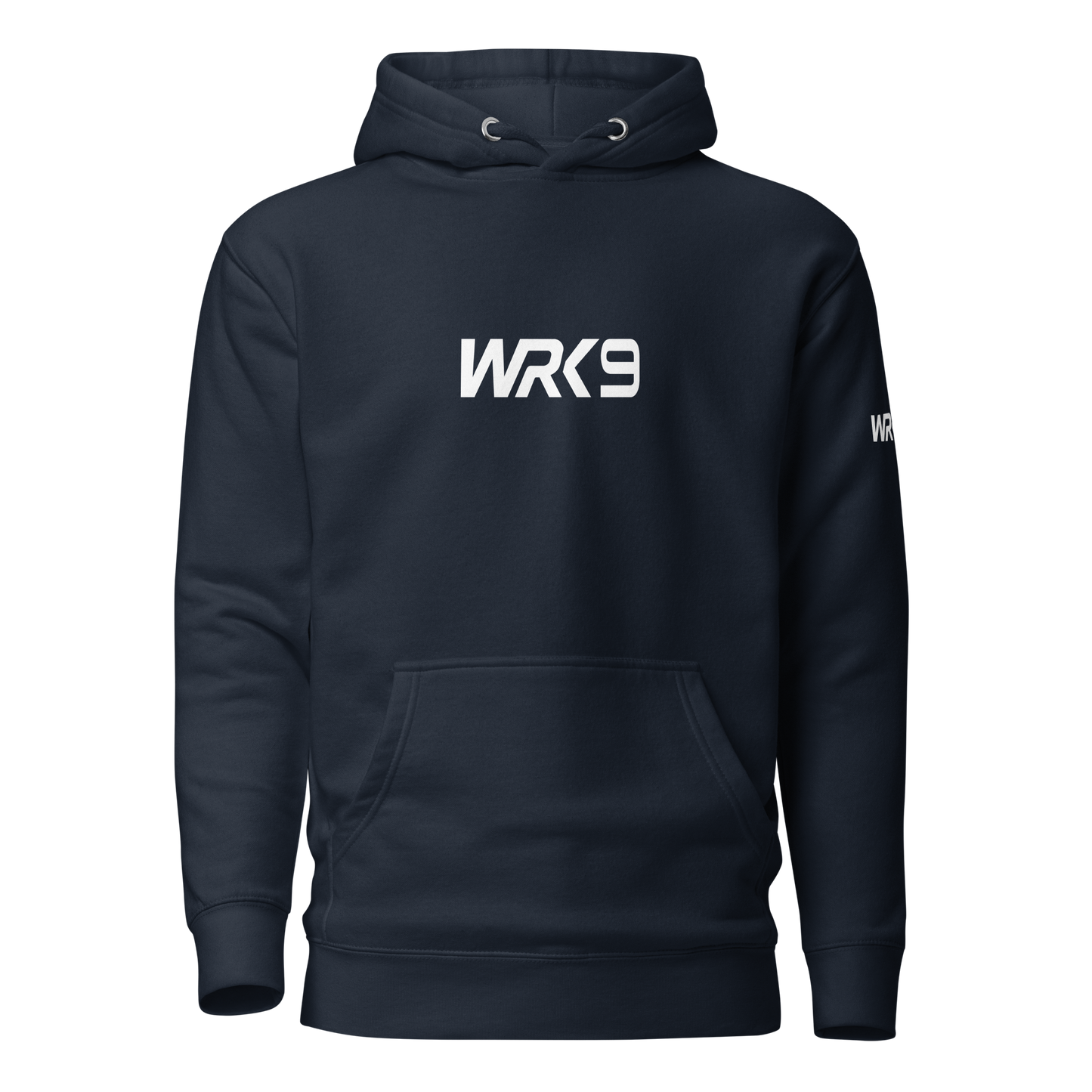 WRK9 Hoodie in Navy Blue