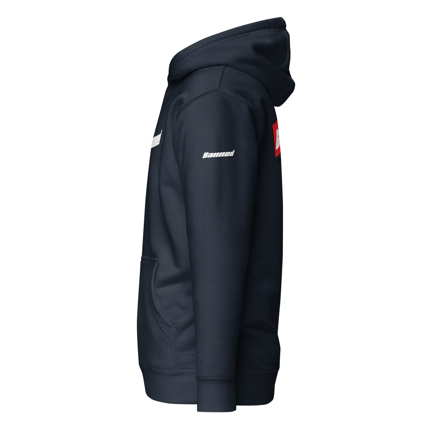WRK9 Banned Hoodie - "NOT A FOLLOWER" in Rot