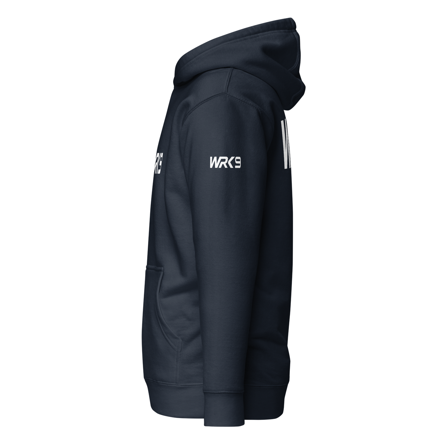 WRK9 Hoodie in Navy Blue