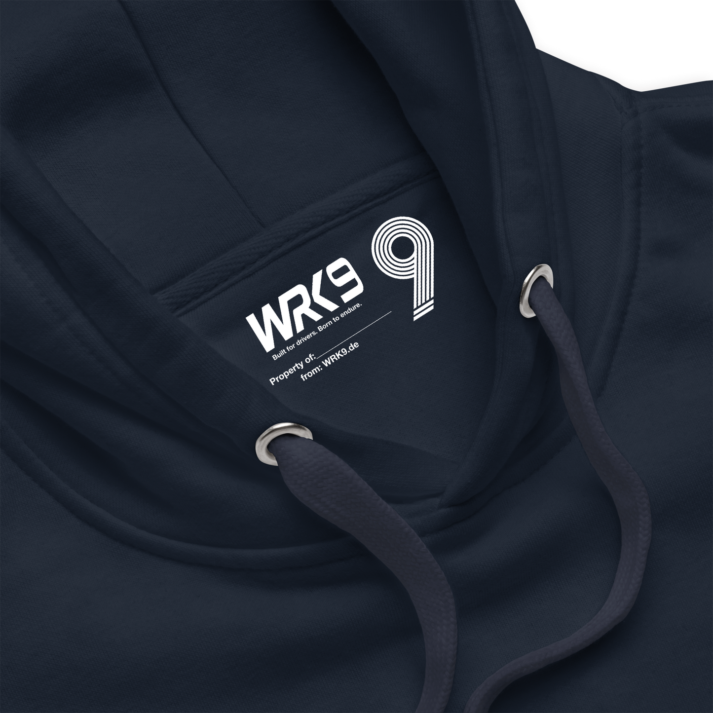 WRK9 Hoodie in Navy Blue