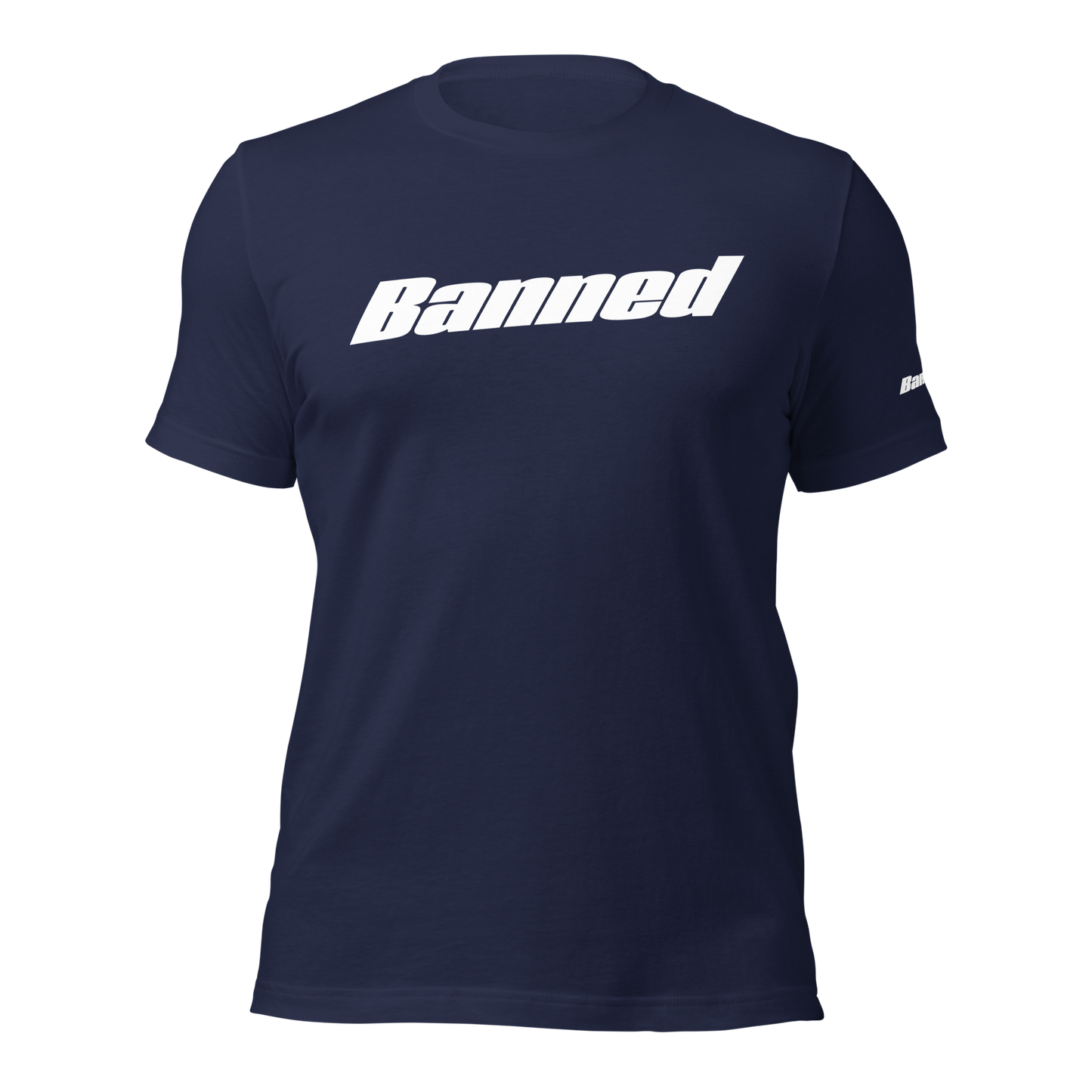 WRK9 Banned T-Shirt - "NOT A FOLLOWER" in Marineblau