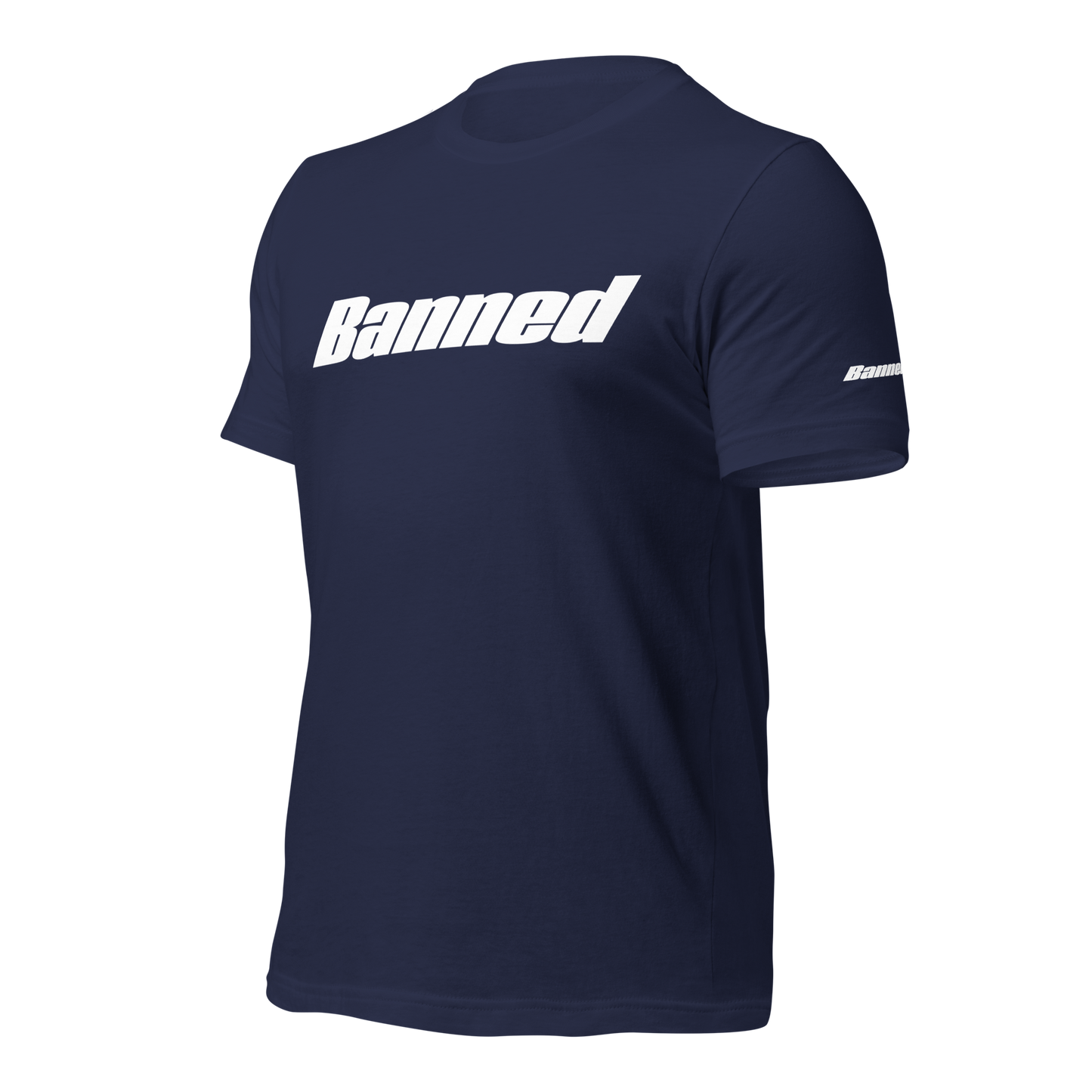 WRK9 Banned T-Shirt - "NOT A FOLLOWER" in Marineblau