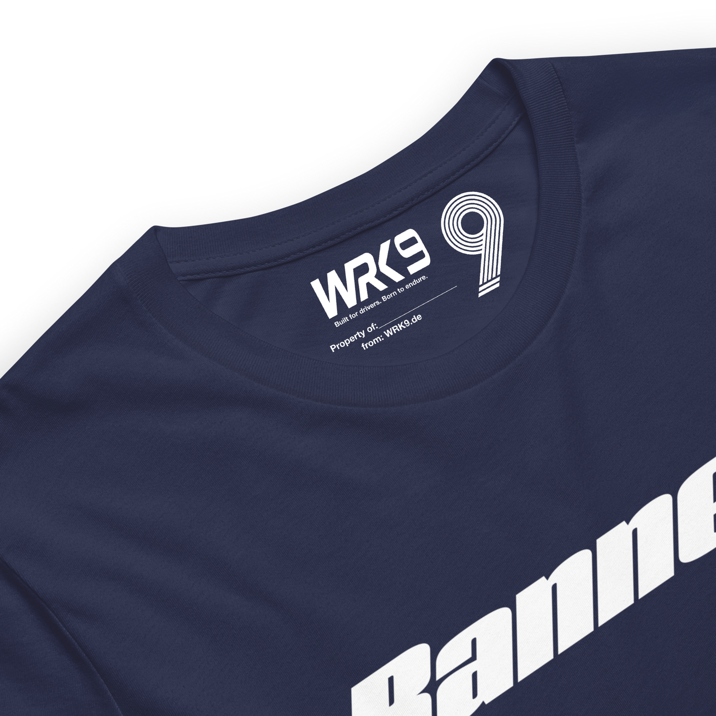 WRK9 Banned T-Shirt - "NOT A FOLLOWER" in Marineblau