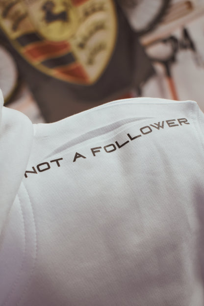 OUTLAW Hoodie – BANNED Edition in pure white