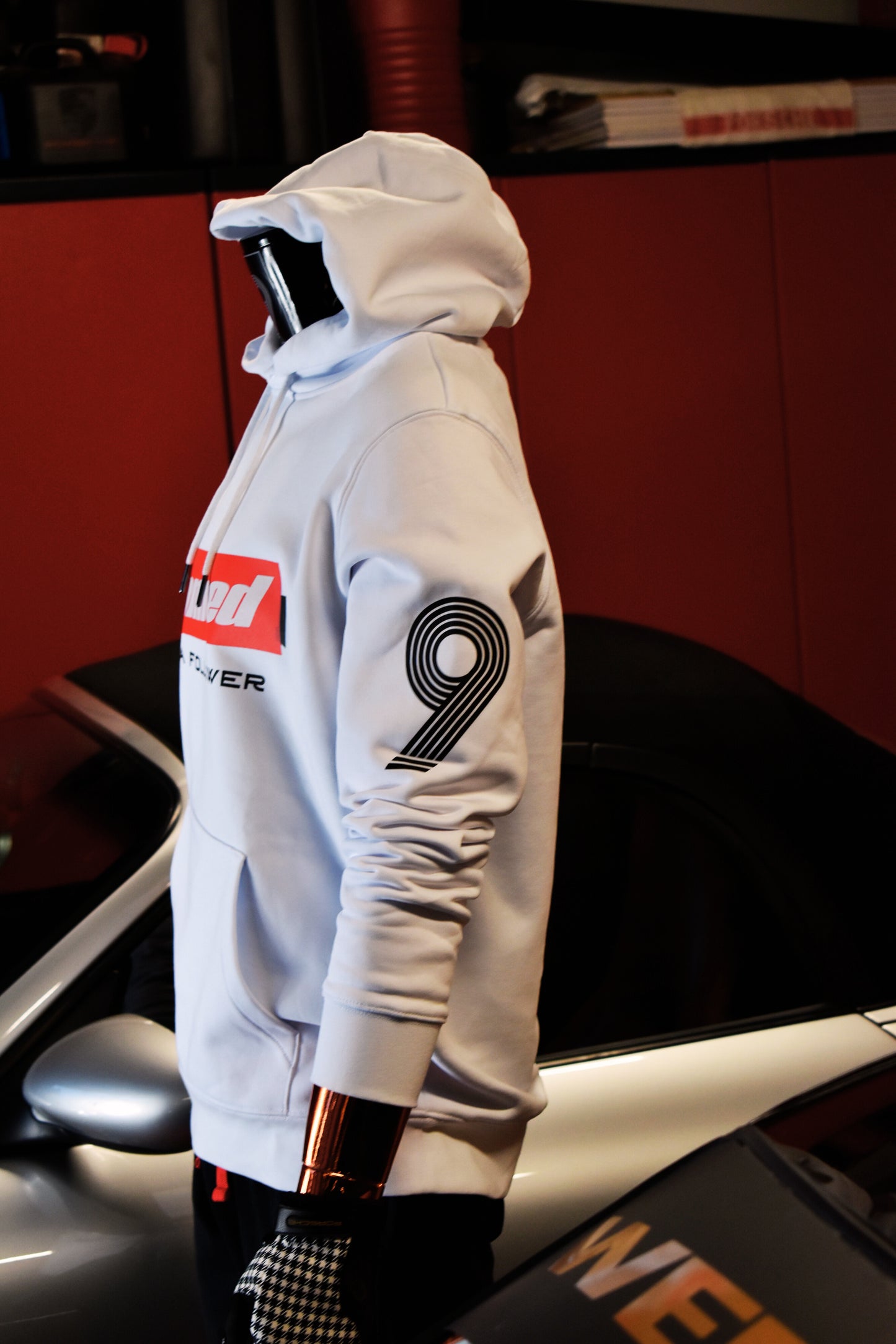 OUTLAW Hoodie – BANNED Edition in pure white