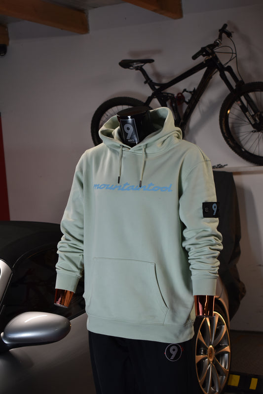 Mountaintool Hoodie mit besonderem Patch – NAF Edition in Mint Green