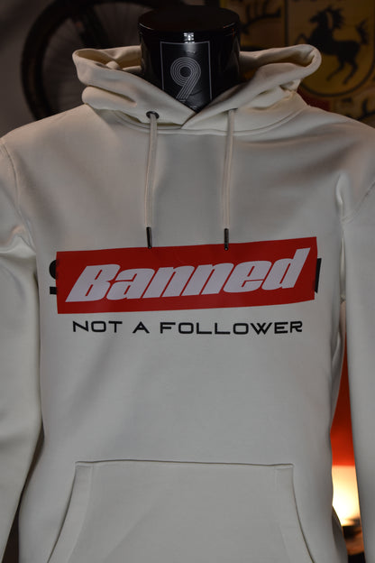 OUTLAW Hoodie – BANNED Edition in Ivory White
