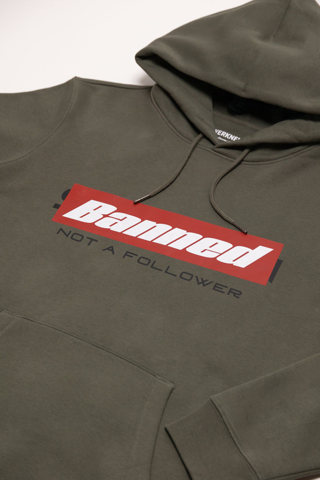 BANNED HOODIE Iron Grau