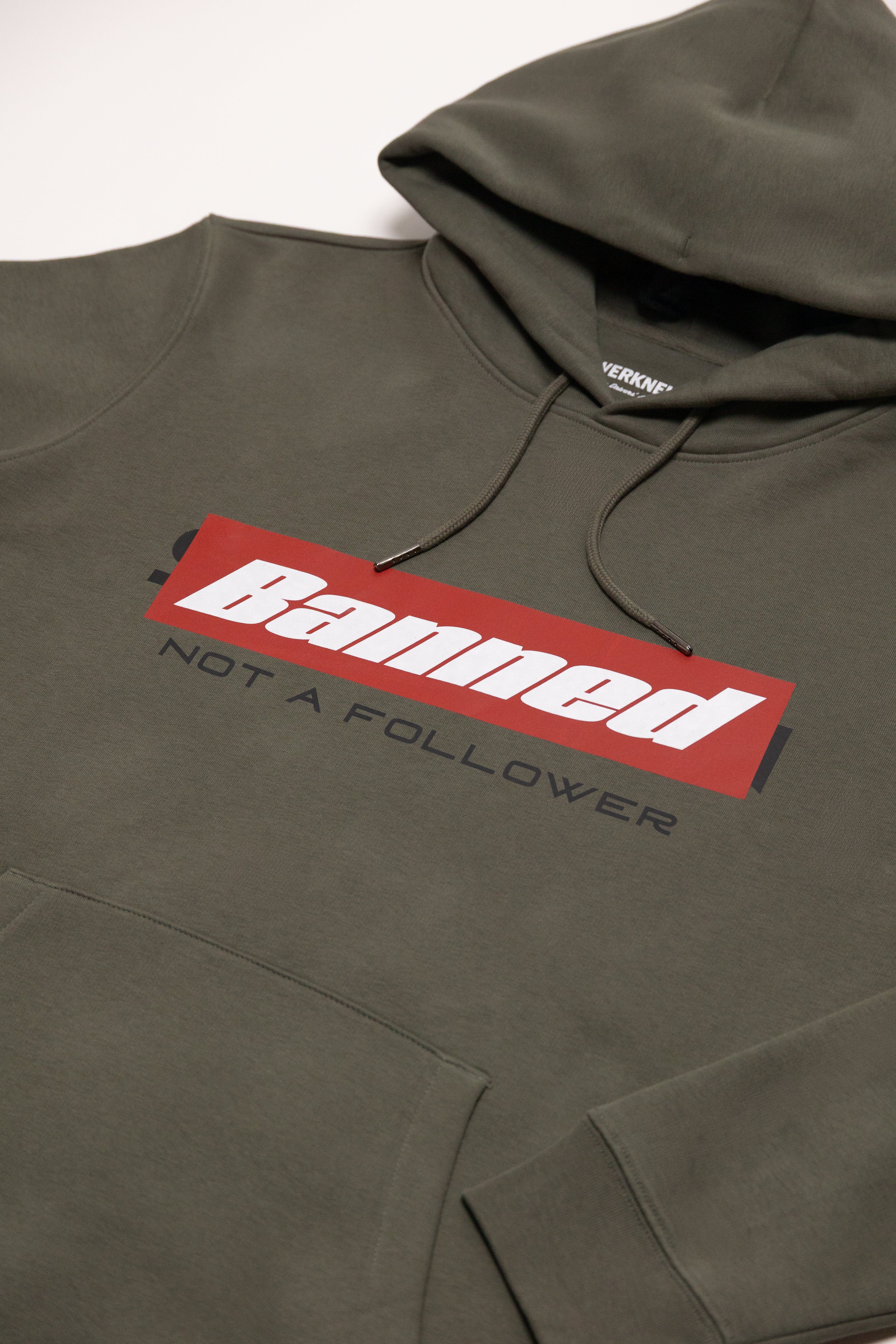 BANNED HOODIE Olive Grün