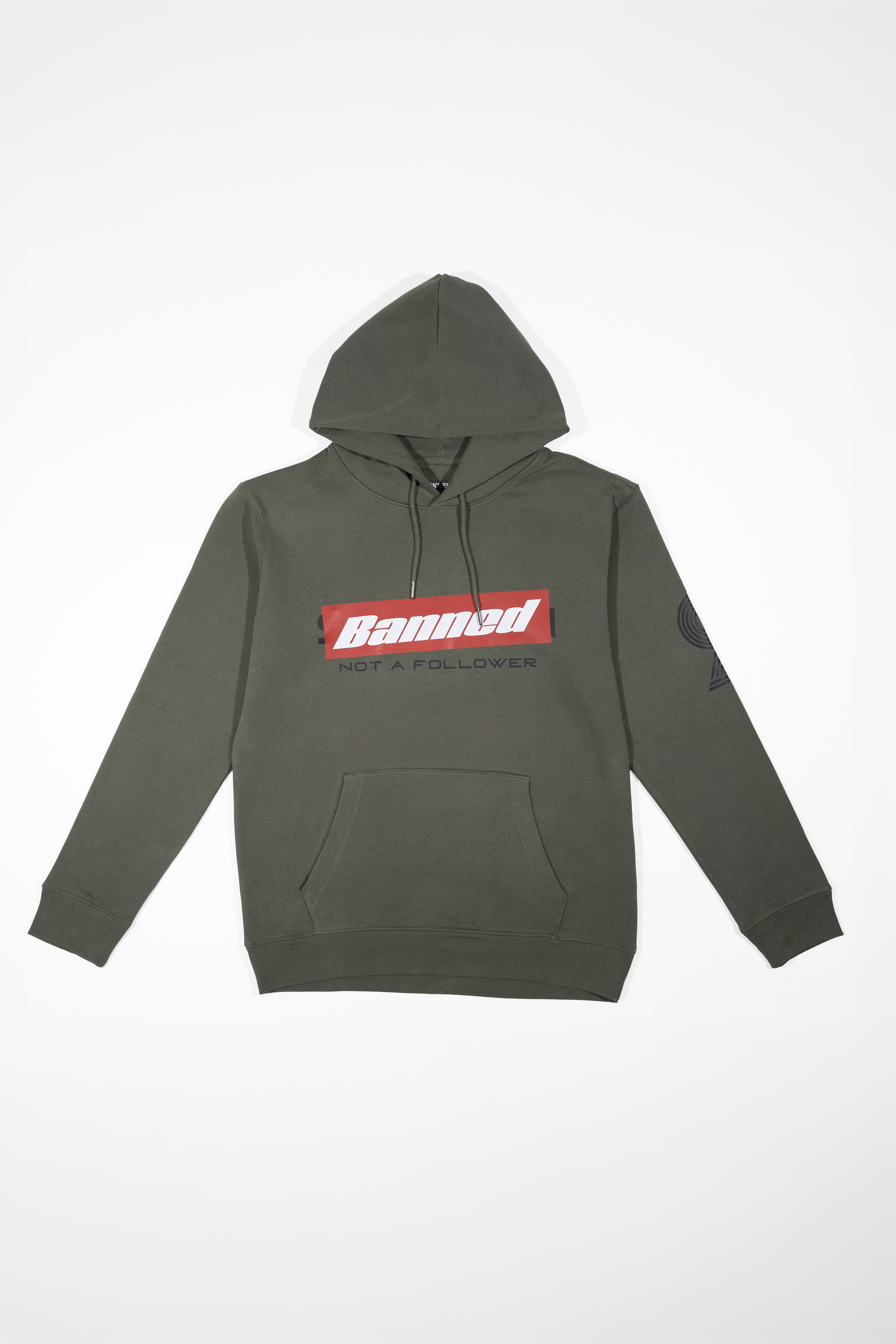 BANNED HOODIE Olive Grün