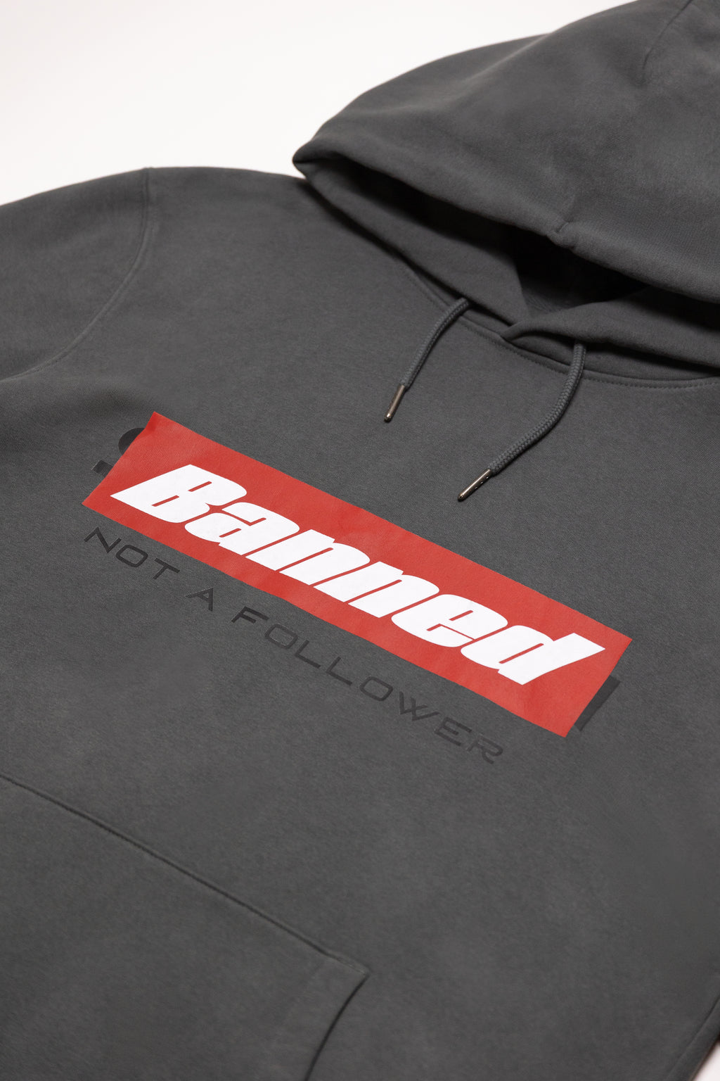 BANNED HOODIE Iron Grau