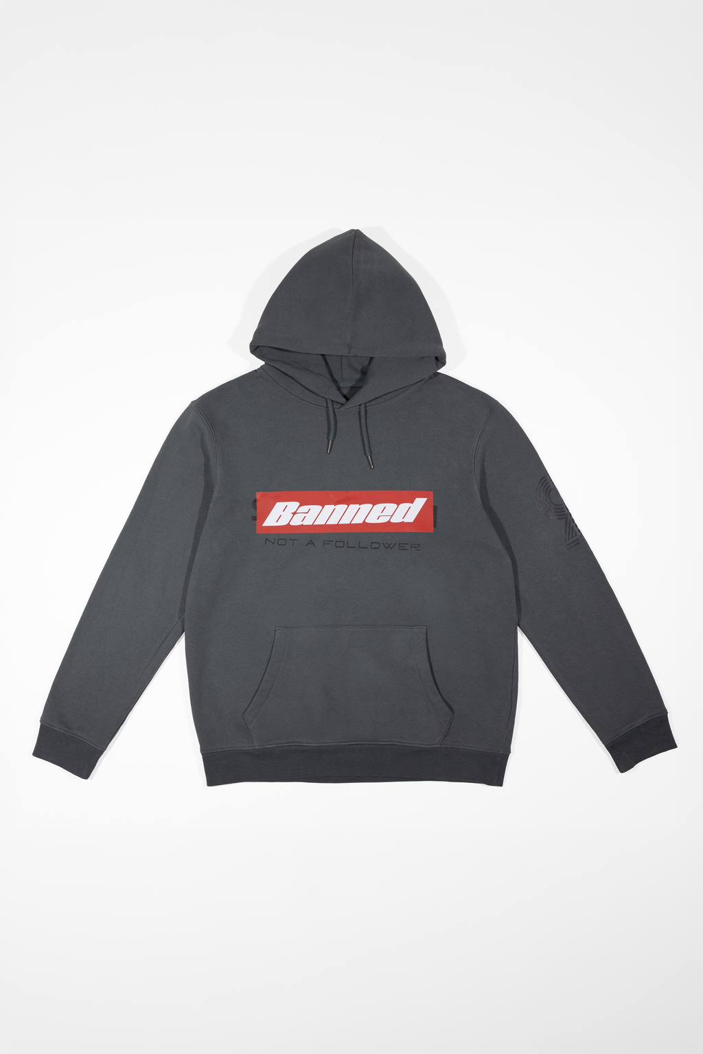 BANNED HOODIE Iron Grau