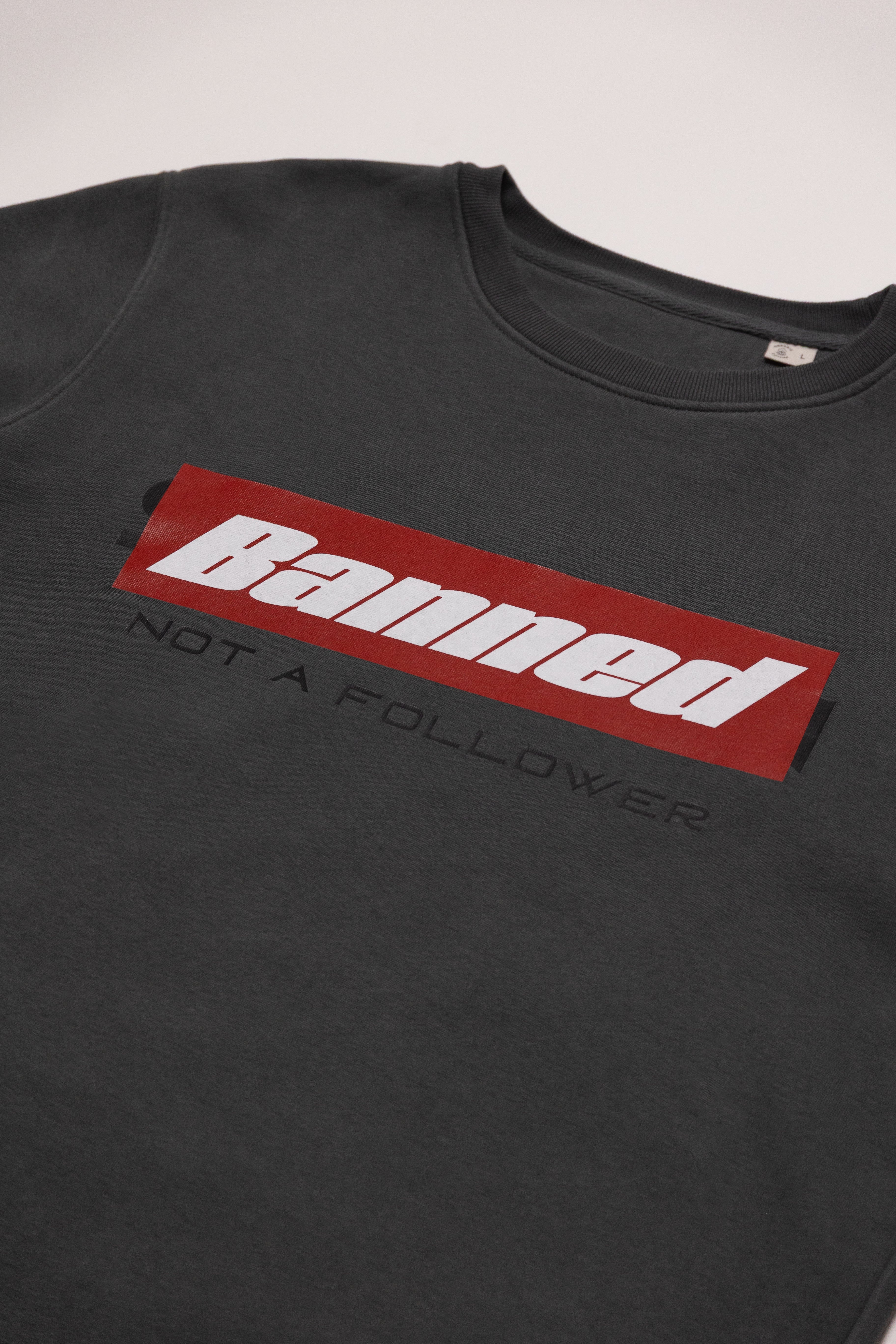 BANNED SWEATER Iron Grau