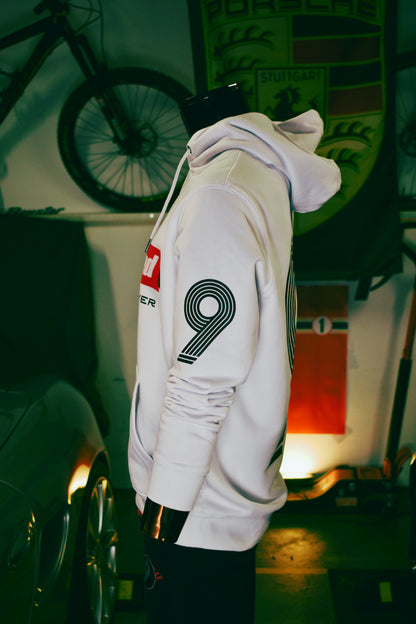 OUTLAW Hoodie – BANNED Edition in pure white