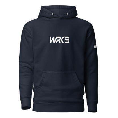 WRK9 Hoodie in Navy Blue