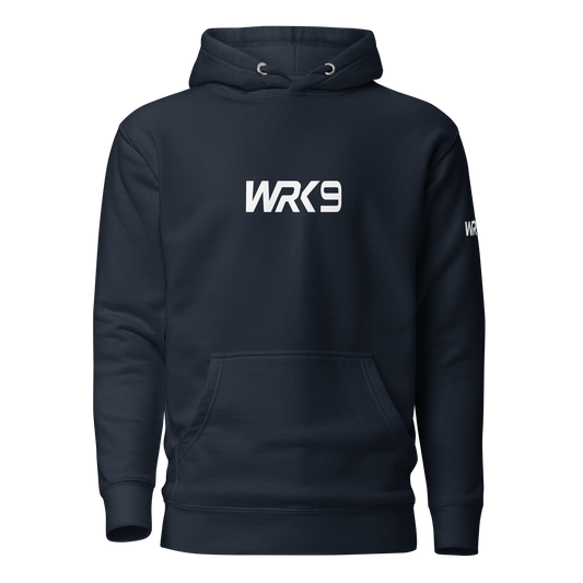 WRK9 Hoodie in Navy Blue