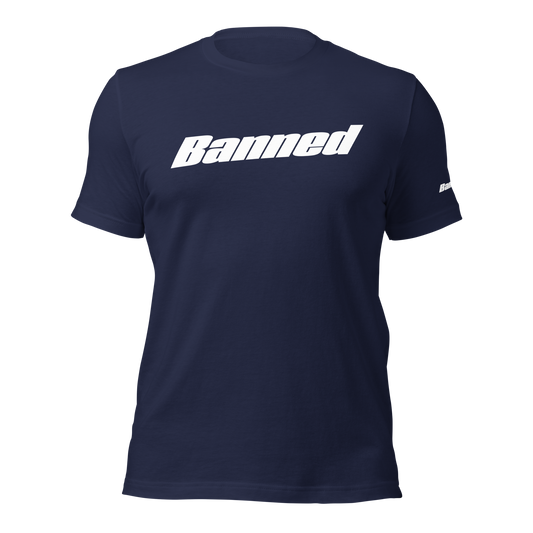 WRK9 Banned T-Shirt - "NOT A FOLLOWER" in Marineblau